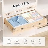DIMJ 20Pack Closet Drawer Organisers White Non-Woven Fabric Dividers view 2