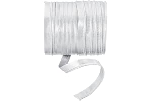 YELARXI Maxi Piping Bias Tape, 5 Yards Piping Trim with Cord Satin Binding Lip Cord Trim Fit for Sewing Garment Webbing Trimming Crafts Decorating - (Silver)