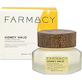 Farmacy Ceramide Face Moisturizer - Honey Halo Ultra Hydrating Facial Moisturizer with Buckwheat Honey + Ceramides - Helps Restore Barrier + Replenish Dryness - Plumping Skin Care for Dry Skin (50ml)