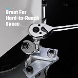 DURATECH 10-Piece 3/8 Inch Drive Crowfoot Spanner Set 10–19 mm Chrome Vanadium view 5
