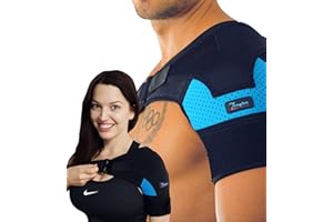 ZEEGLER ORTHOSIS Shoulder Brace for Women and Men - Support for Torn Rotator Cuff, AC Joint Pain Relief and Dislocated Shoulder. Compression Sleeve, Arm Immobilizer Wrap, Stability Strap + Free Extension, Left-Right