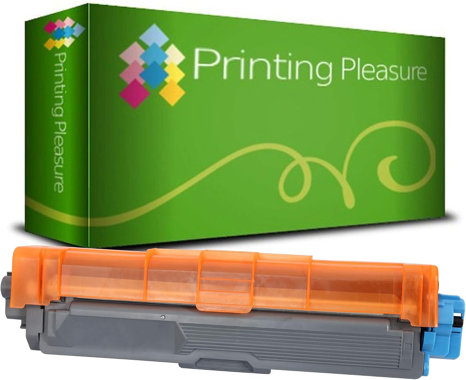 Printing Pleasure TN245 Cyan Toner Cartridge compatible with Brother DCP-9020CDW HL-3140CW HL-3142CW HL-3150CDW HL-3152CDW HL-3170CDW HL-3172CDW MFC-9130CW MFC-9140CDN MFC-9330CDW MFC-9340CDW