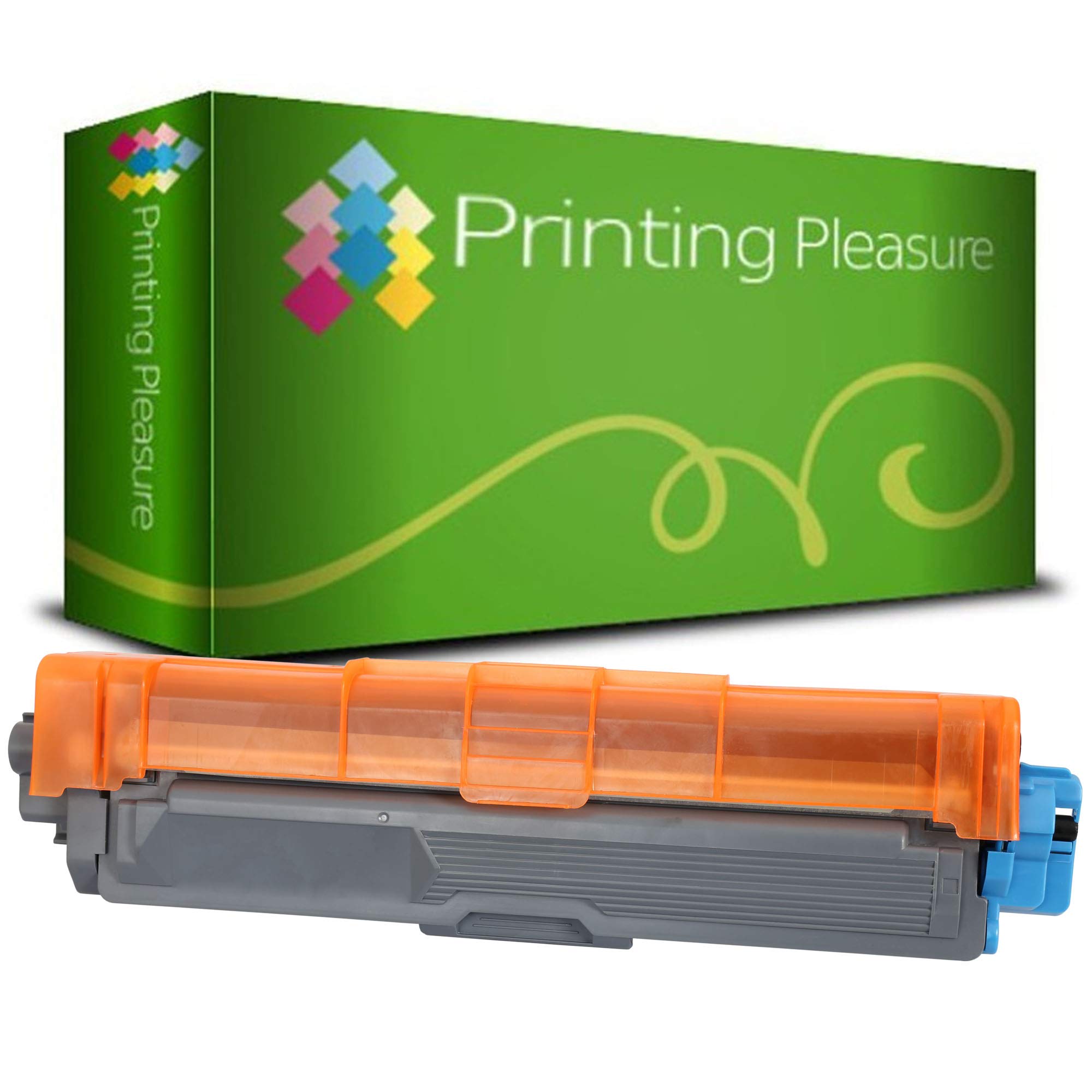 Printing Pleasure TN245 Cyan Toner Cartridge compatible with Brother DCP-9020CDW HL-3140CW HL-3142CW HL-3150CDW HL-3152CDW HL-3170CDW HL-3172CDW MFC-9130CW MFC-9140CDN MFC-9330CDW MFC-9340CDW