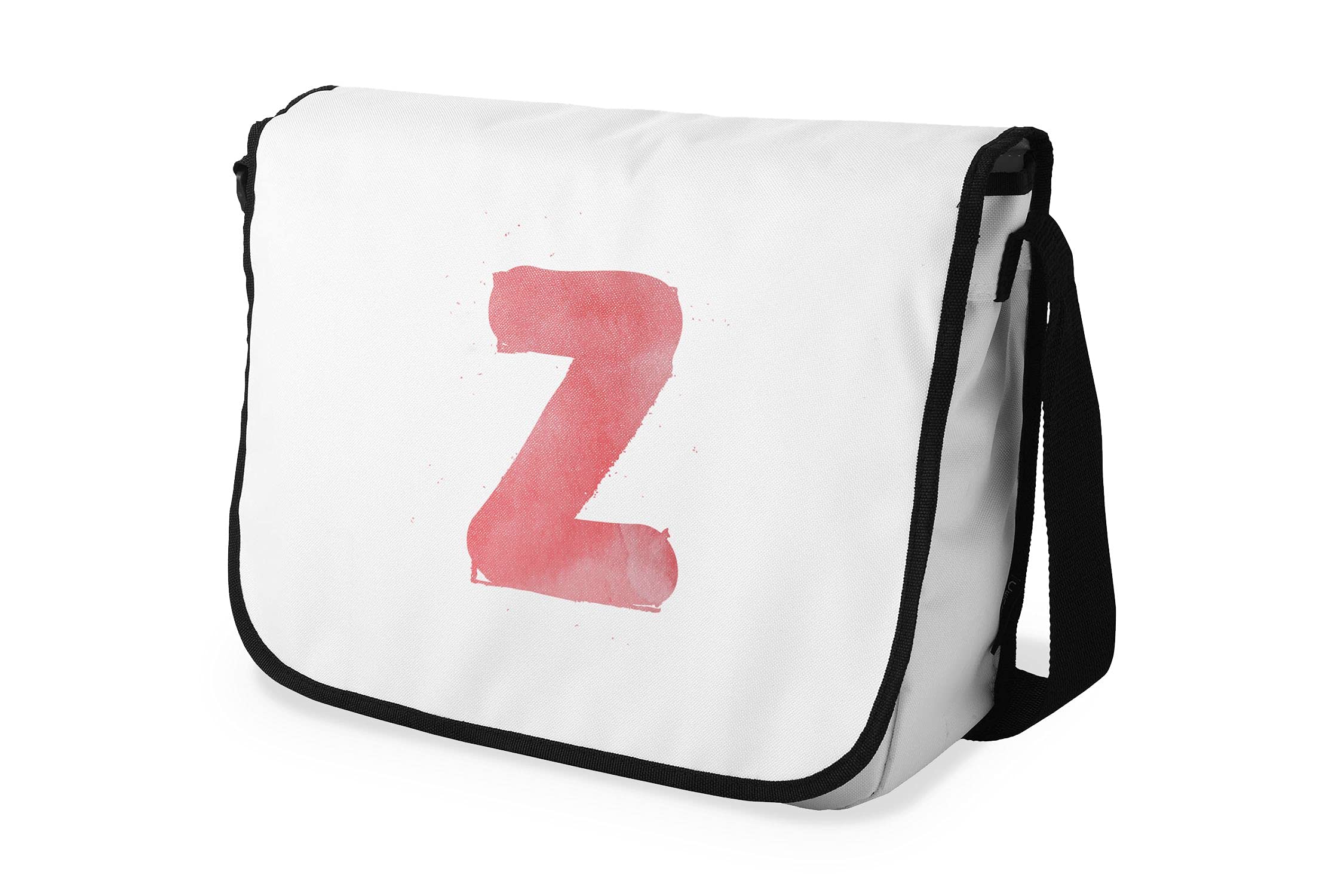 Bonamaison Digitally Printed Messenger School Bag with Black Strap for Students, Cross Body Bag, Courier Bag, Shoulder Bag for School, Back to School, Size: 29x36 Cm