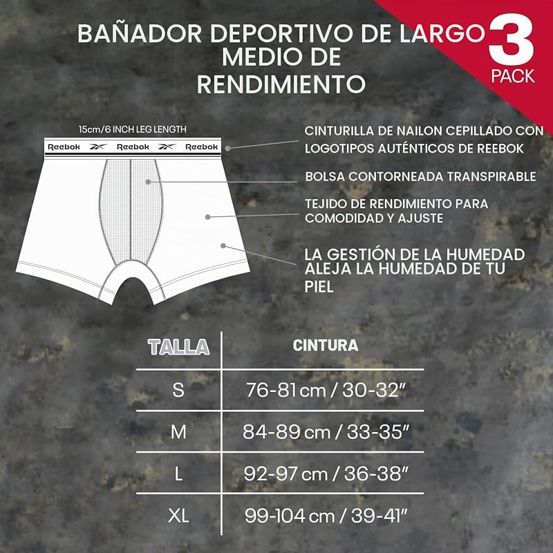 Mochila de boxers masculinos Ainslie | Pack de 3 boxers desportivos masculinos, respiráveis e elásticos | Roupa interior masculina, boxers masculinos preto/branco/cinzento