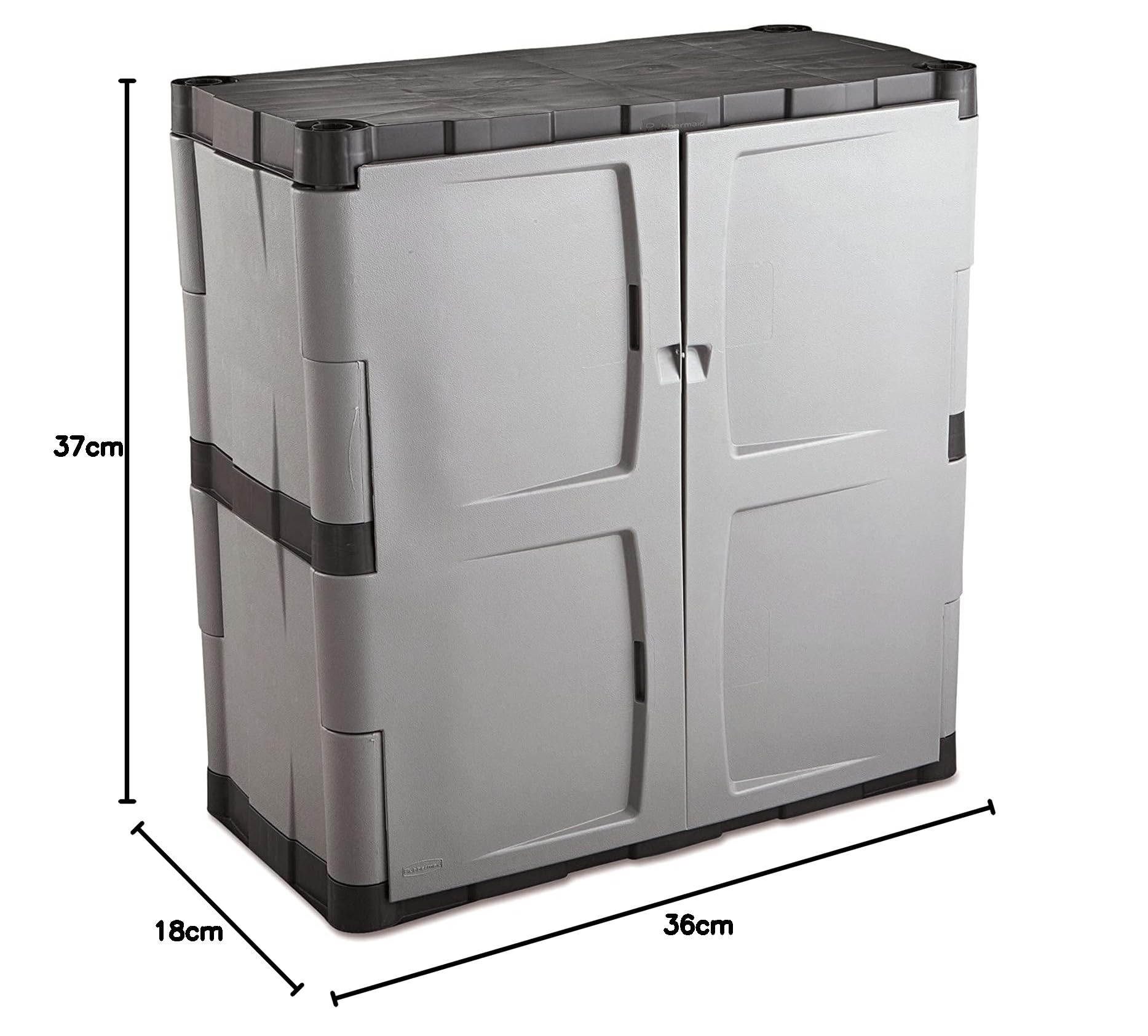 Rubbermaid Freestanding Storage Cabinet with Doors 18