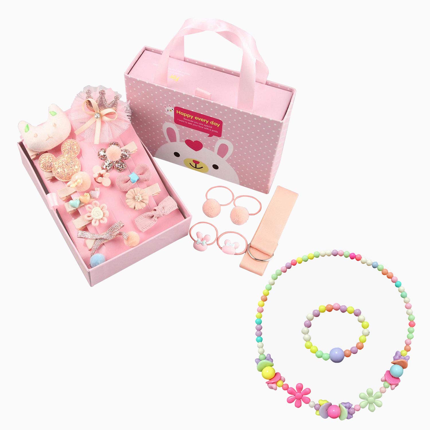 Mua 女の子のクリスマスの誕生日プレゼントのヘアピンセットのセットの赤 ちゃんヘアピン子供の髪飾りの女の子のヘアピンのゴムひも 18pcs A Tren Amazon Nhật Chinh Hang 21 Fado