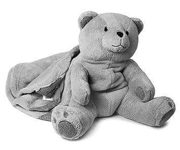 stuffed animal with blanket inside