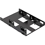 Corsair Dual SSD Mounting Bracket (3.5” Internal Drive Bay to 2.5", Easy Installation) Black
