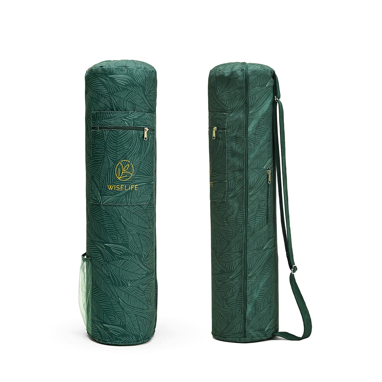 Classic Yoga Mat Bag Adjustable Shoulder Carry (Green)