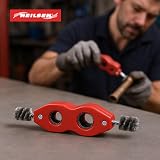 Neilsen CT2803 Wire Brush Pipe Cleaner Heavy-Duty Steel Bristles 1/2in 3/4in view 5