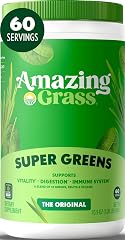 Amazing Grass Super Greens Powder Original, 60 Servings, 16.9 oz | Organic Greens Superfood Powder with Spirulina, Beet Root,