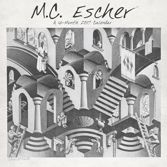 Amazon 2017 M C Escher Wall Calendar Furniture Decor