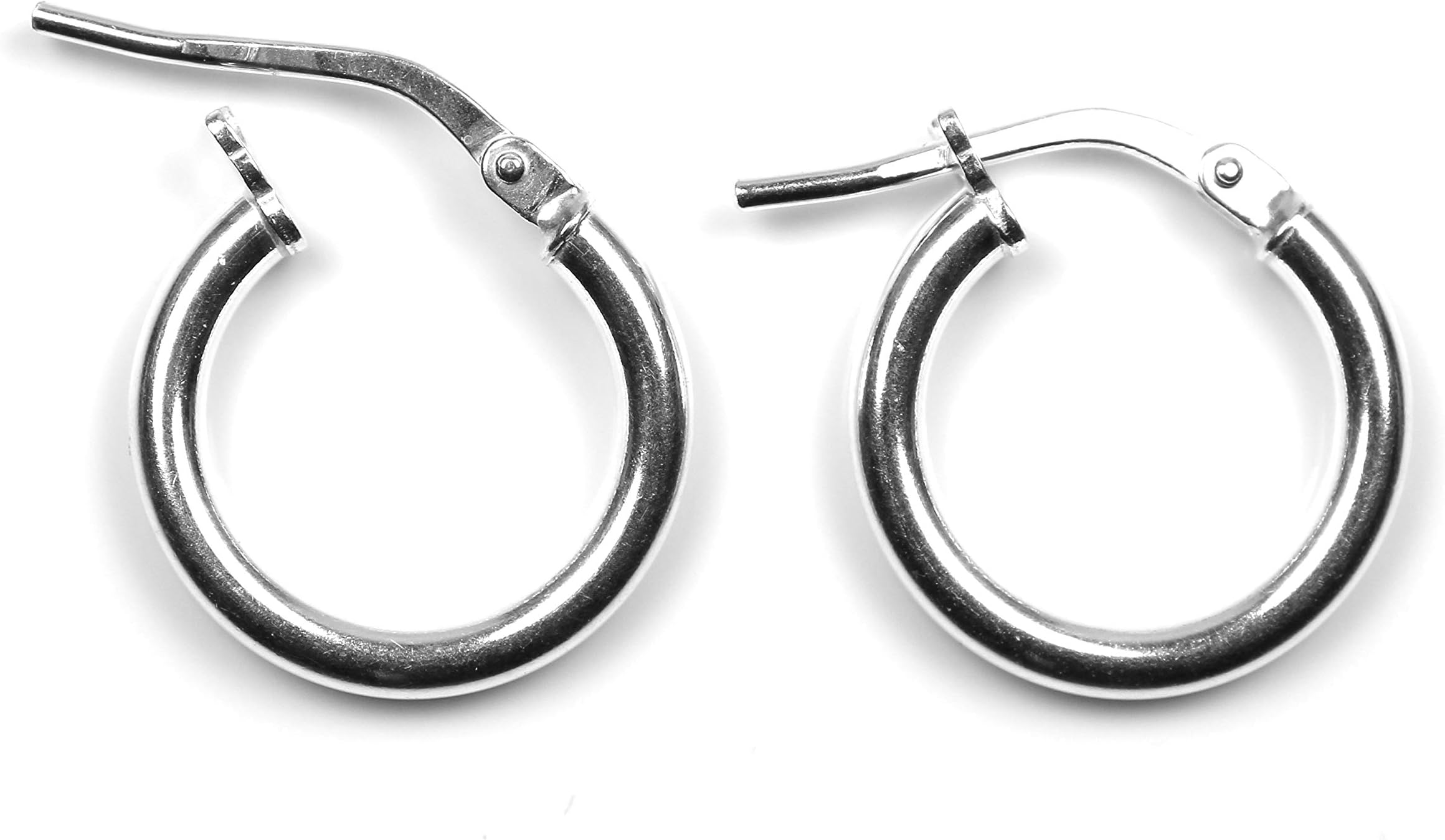 Arranview JewellerySilver Hoop French Lock Heavy Weight Earrings