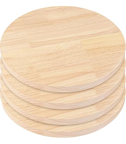 PATIKIL Paint Canvases Panel For Painting, 4 Pack 6x6 Inch Square Wood Frame...