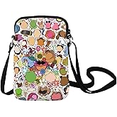 LEVLO Fozzy Bear Crossbody Bag Gonzo& Animal Fans Gift Kermit & Piggy Shoulder Bag Cartoon Movie Merch