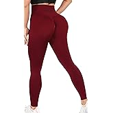 BIOAUM Butt Lifting Workout Leggings for Women, High Waisted Seamless Scrunch Gym Yoga Pants