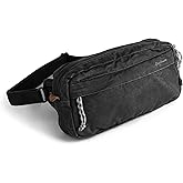 GOOTIUM Men’s Crossbody Pack - Canvas Daily Essentials Sling Bag Small Shoulder Backpack, Charcoal