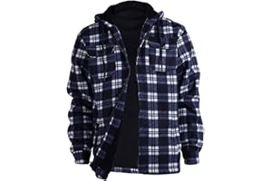 Facitisu Men's Winter Zip Up Hoodie Sherpa Fleece Sweatshirt Warm Thick heavyweight Coats