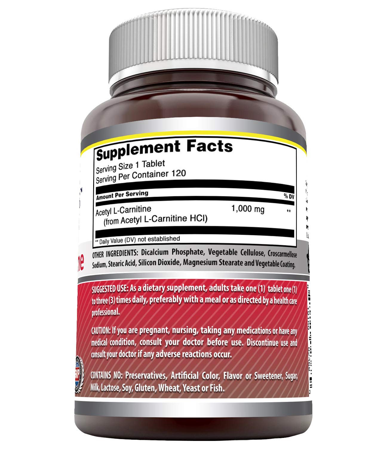 Amazing Formulas Acetyl LCarnitine 1000 Mg Promotes Energy