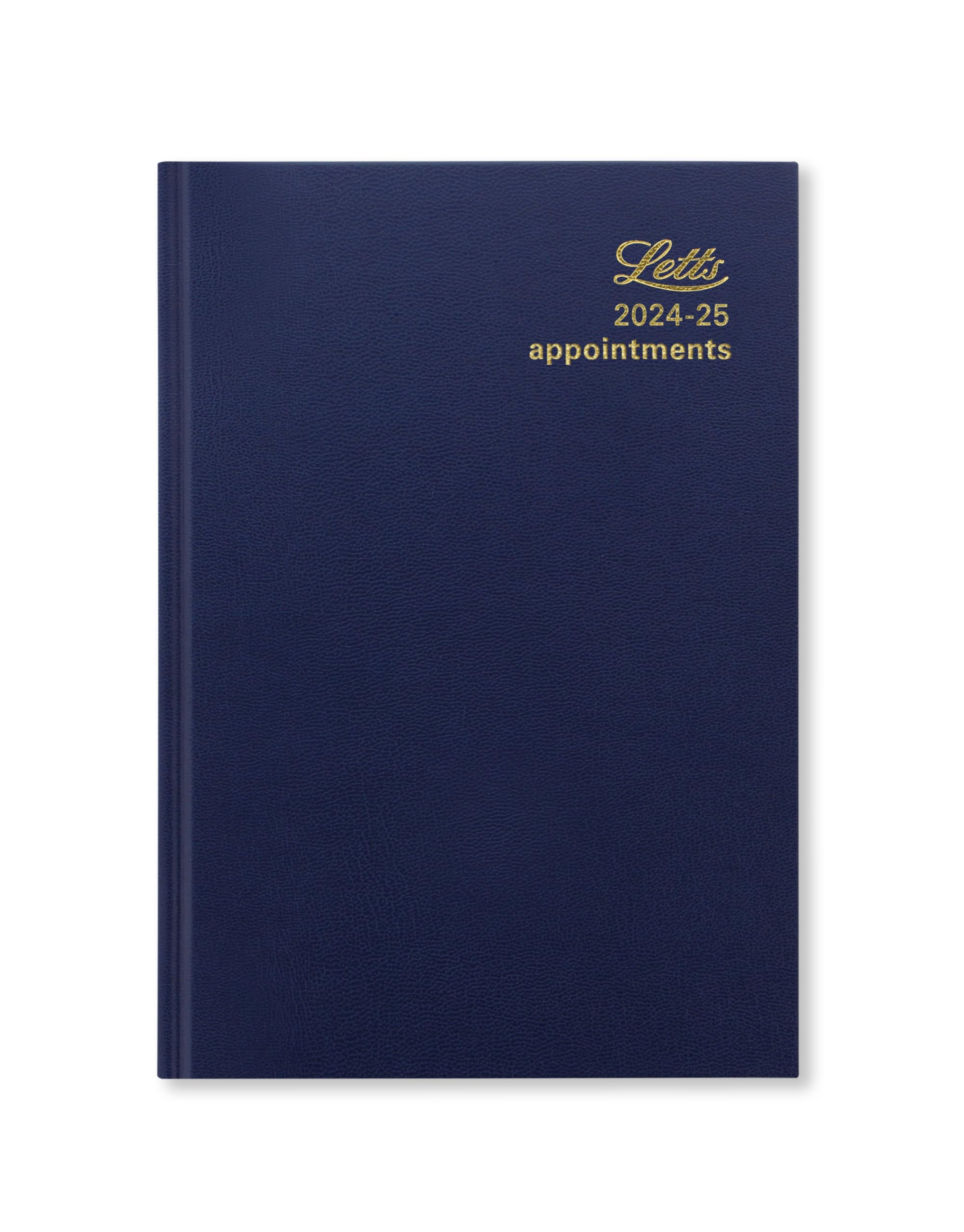 Letts of London Standard A5 academic 2024/2025 day to a page with appointments diary - blue