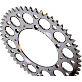 Renthal Rear Sprocket (420 / 52T) (Black) Compatible with 01-19 Kawasaki KX85
