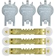 HIGH & MIGHTY 515311 Picture Value Pack Easy Tool-Free Dry Wall Art Hangers for Artwork, Photos, and Mirrors, One Size, Silver, 6 Pack