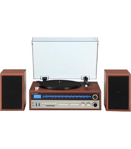 Amazon.com: Jensen JTA-990 3-Speed Stereo Turntable CD Recording