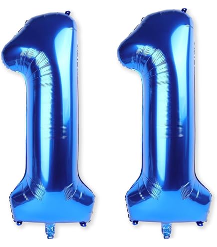 Amazon.com: 40 inch Huge Blue 11 Balloon Number，11th Birthday