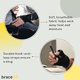 BraceUP Thumb Spica Brace Support for Arthritis Carpal Tunnel Tendonitis Black view 4