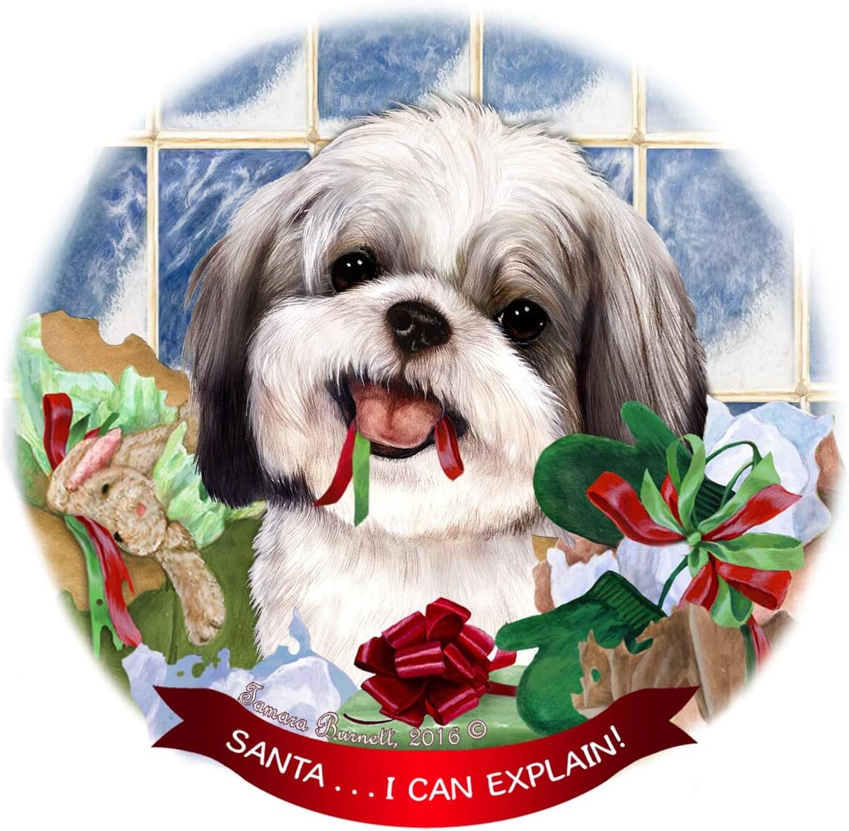 shih tzu silver and white