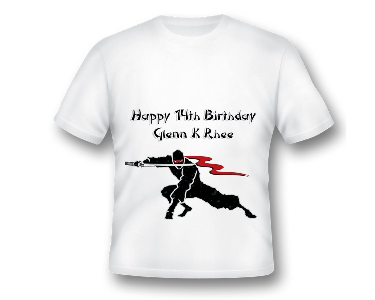 Custom Black Ninja with Sword Birthday Shirt, Karate Birthday Shirt, Ninja Personalized Kids Shirts, Birthday Shirt, Ninja Birthday party