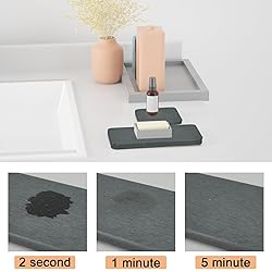 Soap Dishes, 4-Set Water Absorbent Diatomite Earth