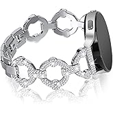 Joyozy Compatible with Samsung Galaxy Watch 6/7/FE/5/4 40mm 44mm/Watch 5 pro 45mm/Watch 6 Classic 43mm 47mm/Watch 4 classic 42mm 46mm/Active2 etc.20mm Quick Release & Bling Jewelry Bracelets for women