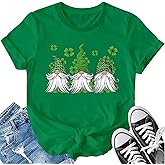 LBP St Patricks Day Shirt for Women Irish Lucky Shamrocks T-Shirt Paddy's Day Tees Saint Patrick's Day Tops