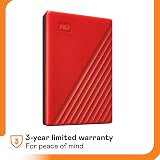 WD 2TB My Passport Portable HDD USB 3.0 Red with Backup Software view 6