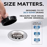 Smith’s 38.5-40mm Black Plug & Chain for Sink Bath Pre-Assembled 48cm view 4