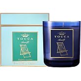 TOCCA Amalfi 10oz Candle - Grapefruit &amp; Cucumber Scented | Hand Poured Soy-Wax Blend with 100% Cotton Wick, 60 Hour Burn Time