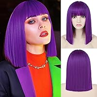 ボブ Amazon.com: Tereshar Pink Bob Wig With Bangs, Short Straight Pink