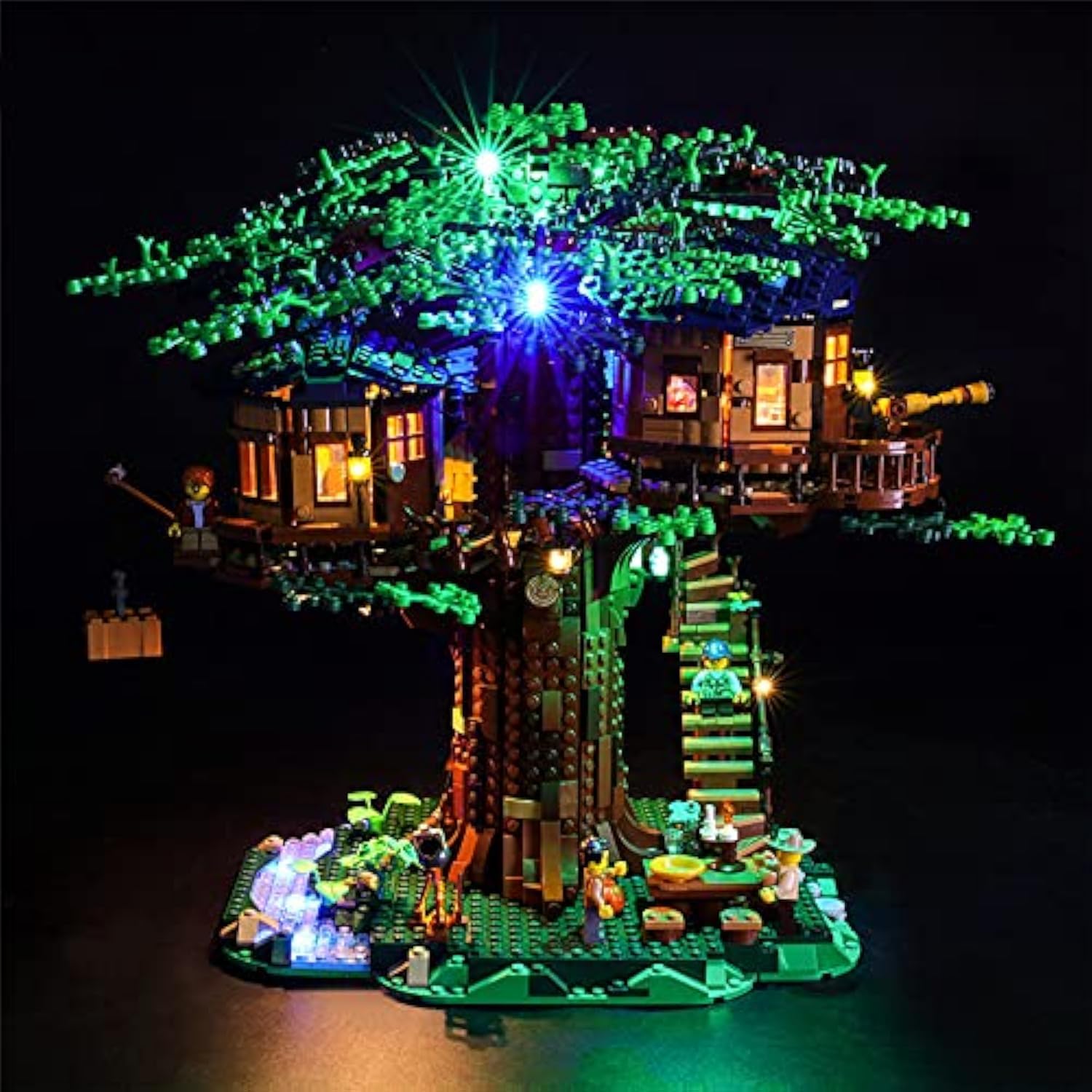 GEAMENT Upgraded Version LED Light Kit For Ideas Treehouse - Compatible with LEGO 21318 Model (Building Set Not Included)