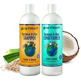 earthbath Oatmeal &amp; Aloe Dog Shampoo and Conditioner, 16 Oz (1 Set) | Oatmeal Shampoo For Dogs, Dry, Itchy Skin Relief, Dog Wash, Made in USA, Pet Shampoos - Vanilla &amp; Almond