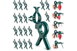 ADAMONDA C7 C9 Christmas Lights Spring Clips,100Pcs Universal Clips Accommodate with E12 E17 Base & Mini lights & Wire for Christmas String Lights Outdoor,Perfect for Outside Gutter Roofline Railing Fence