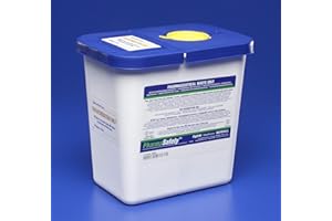 KENDALL HEALTHCARE PROD INC. Covidien PharmaSafety Pharmaceutical Waste Container - 8820EA - 2 Gallon Gasket Container, Hinged Lid, 1 Each / Each