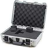 NANUK 910 Waterproof Hard Case with Foam – 14.3” x 11.1” x 4.7”, Protective Case for Camera, Electronics & Gear – Impact-Resistant, Dustproof, Airline Carry-On Approved – Made in Canada, Silver