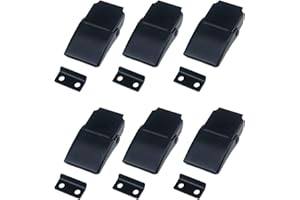 MY MIRONEY Concealed Toggle Latch Clamp Black Draw Buckle Latch Toolbox Case Latch with Screws Pack of 6