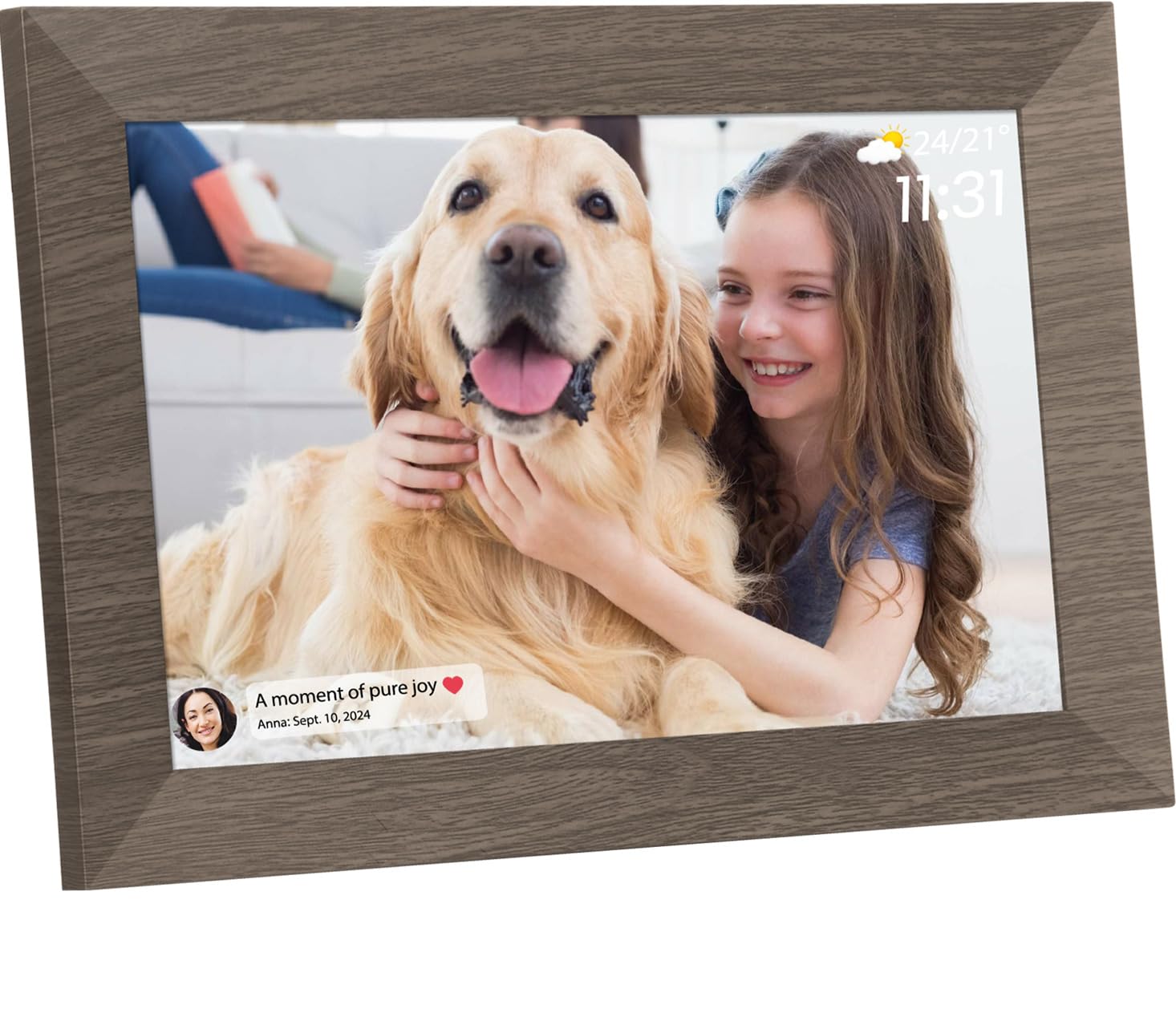 Ekasoco 10.1 Inch Digital Photo Frame - WiFi Digital Picture Frame Built-in 32GB Memory, 1280x800 IPS Touchscreen Digital Frame Easy Setup, Auto-Rotate, Share Photos & Videos Anywhere via Uhale