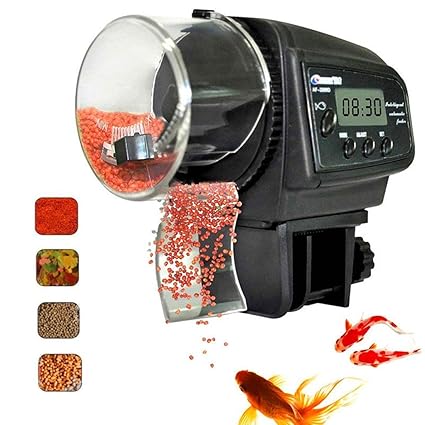 Lychee Aquarium Automatic Fish Food Tank Feeder Timer Auto Feeder