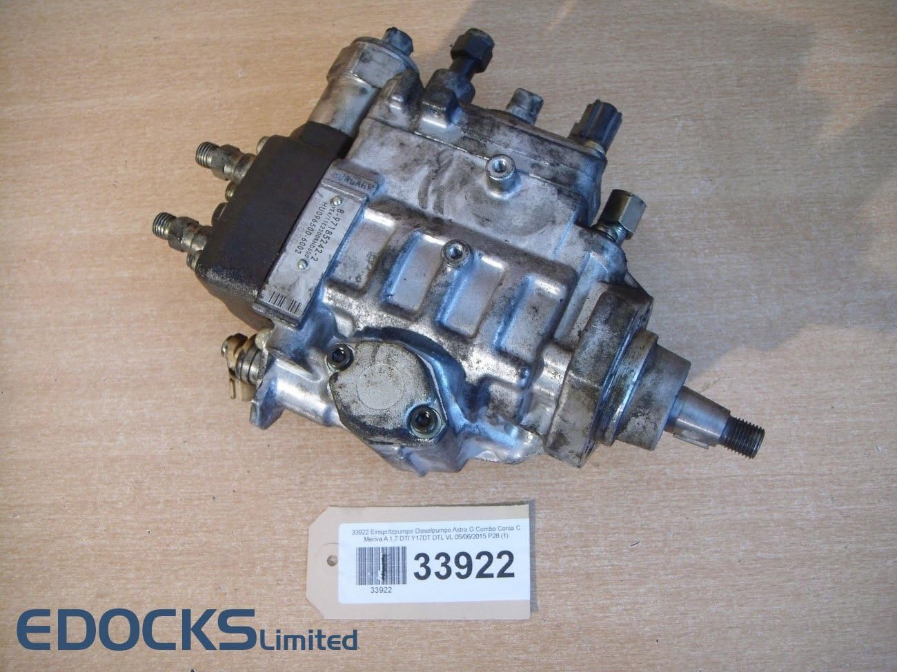 Fuel Injection Pump Diesel Pump Astra Combo Corsa C Meriva A 1 7 Dti Y17dt Dtl Opel Amazon De Auto