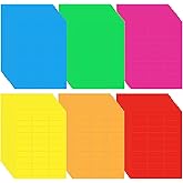 1800 Pcs Fluorescent Address Labels Colored Address Labels 1'' x 2-5/8'' Neon Color Printable Stickers for Printer Return Mailing Shipping Message(Multicolor)