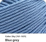Lion Brand 24/7 Cotton Yarn Sky 3 Pack 100% Mercerized Cotton 185 yd view 2